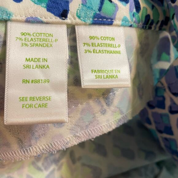 Lilly Pulitzer Kelly Skinny Ankle Pants Toe‎ In Engineered Pineapple Print Sz 8 - Picture 4 of 9